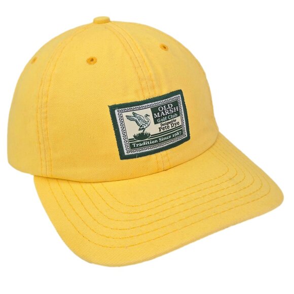 Old Marsh Golf Club Hat Pete Dye Yellow Dad Cap Adjustable Strap American Needle - Picture 2 of 5